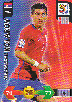 Aleksandar Kolarov Serbia Panini 2010 World Cup #322